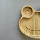 Eco-friendly  Bamboo Suction Plate Frog