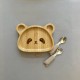 Eco-friendly  Bamboo Suction Plate Panda 