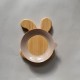 Eco-friendly  Bamboo Suction Plate Rabbit 