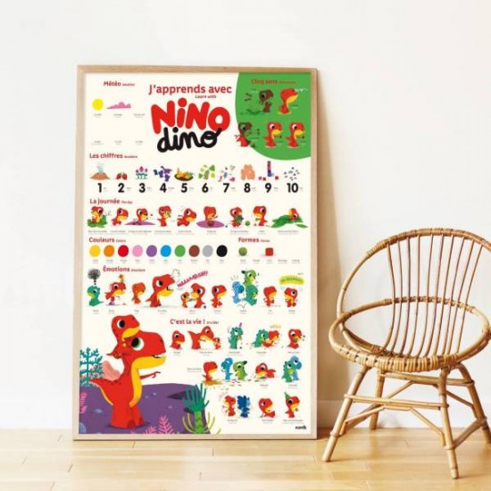 POPPIK Educational poster by POPPIK FIRST LEARNINGS +60 stickers ( 3+ years) 