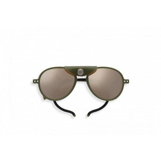 IZIPIZI Sunglasses ADULTS Sun I Glacier for skiing and mountaineering category 4, VLT 6% Chaki 