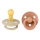 BIBS Pacifier Set - Vanilla/ peach (size 2)