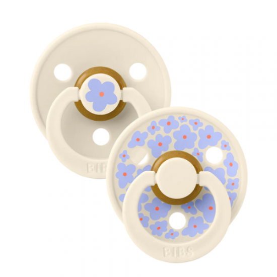 BIBS STUDIO COLOR Pacifier 2 PACK No1 - Ivory MIX