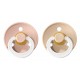 BIBS Night Pacifier Set - Blush/Sand (size 3)