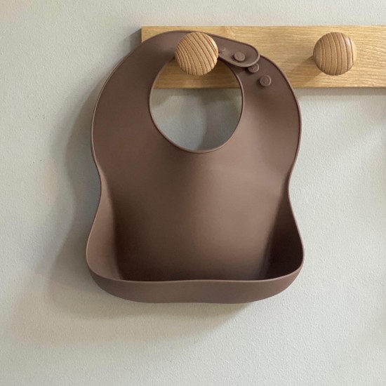 Silicone Bib Nino CHOCOLATE 