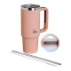 ECOLIFE STAINLESS STEEL THERMOS TALL  MUG FLAMINGO PINK 900ml