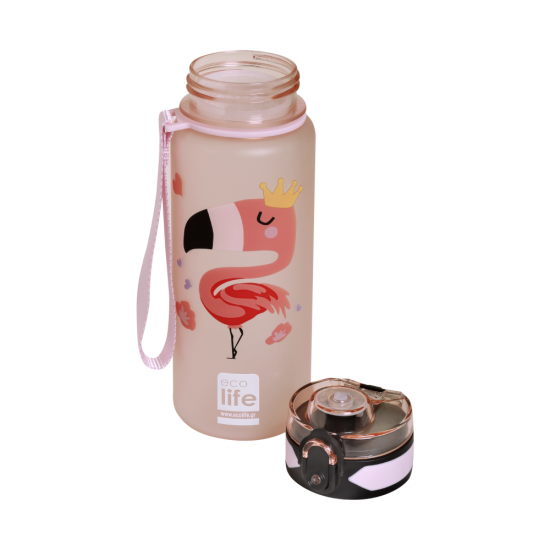 ECOLIFE TRITAN KIDS BOTTLE FLAMINGO 500ml 