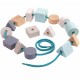 PlanToys Geo Lacing Beads