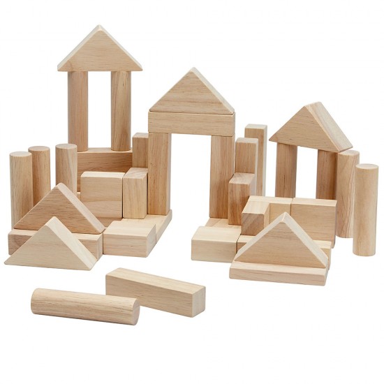 PlanToys 40 Unit Blocks – Natural