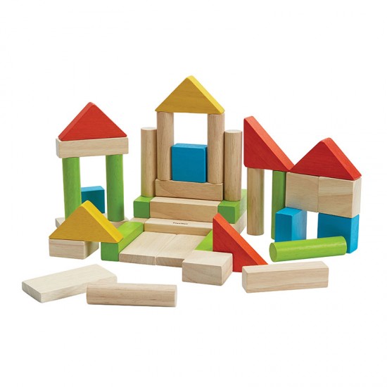 PlanToys Colorful 40 Unit Blocks