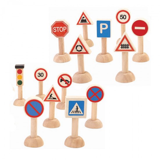 PlanToys Set of Traffic Signs & Lights