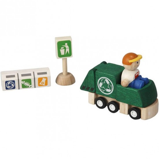 PlanToys Recycling Truck Set